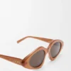 Dreieckige, schmale Sonnenbrille Dreieckige, schmale Sonnenbrille