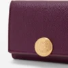 Dreifach gefaltetes Portemonnaie aus Kalbsleder mit Pebble-Prägung Dreifach gefaltetes Portemonnaie aus Kalbsleder mit Pebble-Prägung