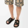 Ease Monogram Pantolette aus pflanzlich gegerbtem Kalbsleder