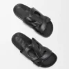 Ease Monogram Pantolette aus pflanzlich gegerbtem Kalbsleder
