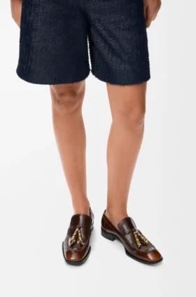 Edge Loafer aus gebürstetem Kalbsleder