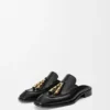 Edge Loafer-Pantolette aus gebürstetem Kalbsleder Edge Loafer-Pantolette aus gebürstetem Kalbsleder