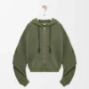 Flamenco-Hoodie aus Baumwolle und Kaschmir