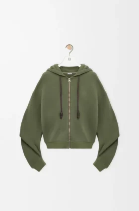 Flamenco-Hoodie aus Baumwolle und Kaschmir Flamenco-Hoodie aus Baumwolle und Kaschmir