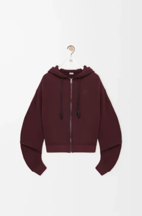 Flamenco-Hoodie aus Baumwolle und Kaschmir