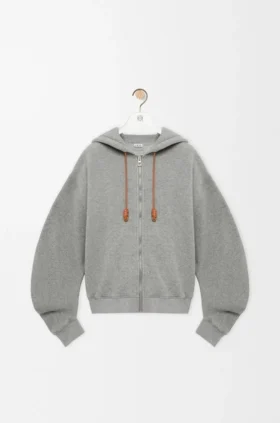 Flamenco-Hoodie aus Baumwolle und Kaschmir