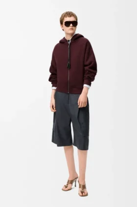 Flamenco-Hoodie aus Baumwolle und Kaschmir