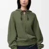 Flamenco-Hoodie aus Baumwolle und Kaschmir