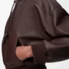 Flamenco-Hoodie aus Nappa-Lammleder Flamenco-Hoodie aus Nappa-Lammleder