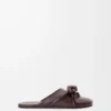 Flamenco-Knoten-Mule aus Lammleder