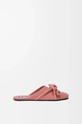 Flamenco-Knoten-Mule aus Lammleder