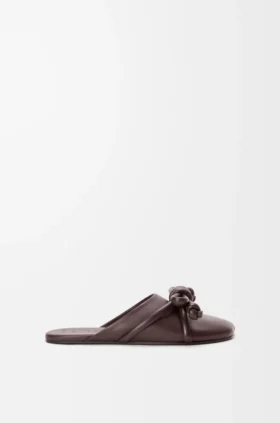 Flamenco-Knoten-Mule aus Lammleder