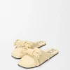 Flamenco-Knoten-Mule aus Lammleder