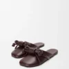 Flamenco-Knoten-Mule aus Lammleder
