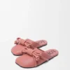 Flamenco-Knoten-Mule aus Lammleder