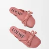 Flamenco-Knoten-Mule aus Lammleder