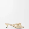 Flamenco-Knoten-Sandale aus Lammleder