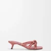 Flamenco-Knoten-Sandale aus Lammleder
