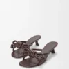 Flamenco-Knoten-Sandale aus Lammleder