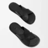 Flex Criss-Cross-Slipper aus pflanzlich gegerbtem Kalbsleder