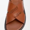 Flex Criss-Cross-Slipper aus pflanzlich gegerbtem Kalbsleder