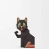 Futurist Cat Clutch aus klassischem Kalbsleder