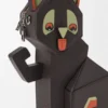 Futurist Cat Clutch aus klassischem Kalbsleder