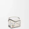 Futurist Cat Mini Puzzle-Tasche aus klassischem Kalbsleder Futurist Cat Mini Puzzle-Tasche aus klassischem Kalbsleder