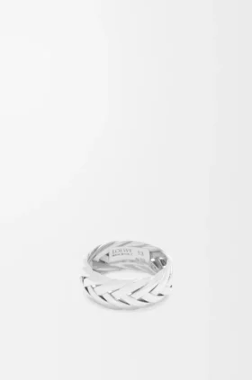Geflochtener Ring aus Sterlingsilber