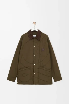 Gepolstertes Overshirt aus technischem Shell-Material