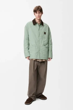 Gepolstertes Overshirt aus technischem Shell-Material