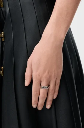 Gestapelter Ring aus Sterlingsilber