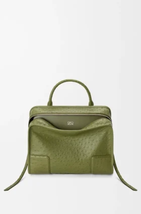 Grosse Amazona 180-Tasche aus Straussenleder