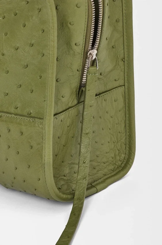 Grosse Amazona 180-Tasche aus Straussenleder Grosse Amazona 180-Tasche aus Straussenleder