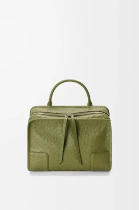 Grosse Amazona 180-Tasche aus Straussenleder