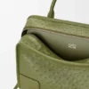 Grosse Amazona 180-Tasche aus Straussenleder Grosse Amazona 180-Tasche aus Straussenleder