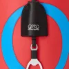 Grosse Bilbao Bucket mit übergrossem Logo aus glattem Kalbsleder