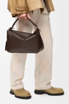 Grosse «Featherlight Puzzle»-Tasche aus Nappa-Lammleder