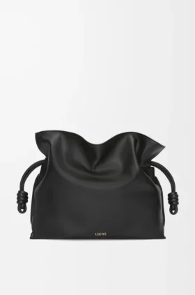 Grosse Flamenco-Clutch aus Nappa-Kalbsleder