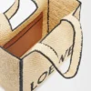 Grosse Loewe Font Tote aus Raffia