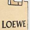 Grosse Loewe Font Tote aus Raffia