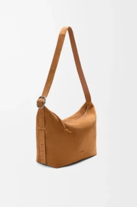 Grosse Loop Hobo aus Kalbsveloursleder