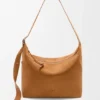 Grosse Loop Hobo aus Kalbsveloursleder