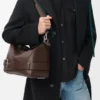Grosse Puzzle-Biker-Tasche aus glänzendem Kalbsleder Grosse Puzzle-Biker-Tasche aus glänzendem Kalbsleder