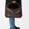 Grosse Puzzle-Biker-Tasche aus glänzendem Kalbsleder Grosse Puzzle-Biker-Tasche aus glänzendem Kalbsleder
