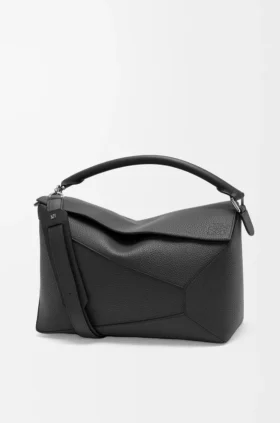 Grosse Puzzle Edge-Tasche aus genarbtem Kalbsleder