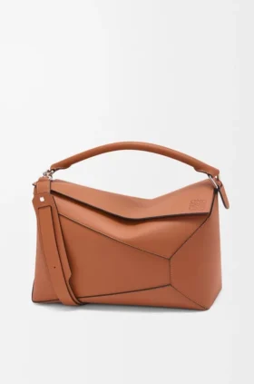 Grosse Puzzle Edge-Tasche aus klassischem Kalbsleder