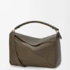 Grosse Puzzle-Tasche aus geschmeidigem genarbtem Kalbsleder Grosse Puzzle-Tasche aus geschmeidigem genarbtem Kalbsleder