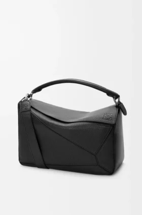 Grosse Puzzle-Tasche aus geschmeidigem genarbtem Kalbsleder