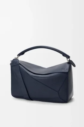 Grosse Puzzle-Tasche aus geschmeidigem genarbtem Kalbsleder